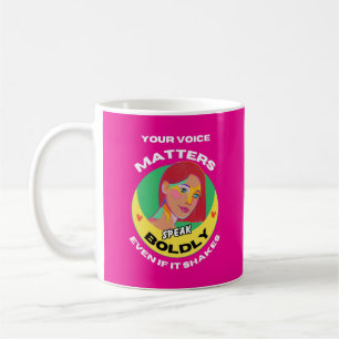 Caneca De Café Mug De Café Empoderado Para Mulheres Para Cada Voz