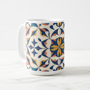 Caneca De Café Mug De Café Floral Da Boêmia Vibrante