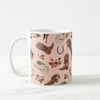Caneca De Café Mug de café floral e country