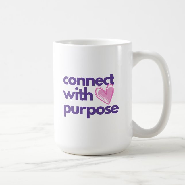 Caneca De Café Mug De Café Grande - Ligue-Se Com Finalidade (Direita)