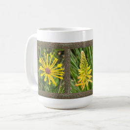 Caneca De Café Mug de café inspiracional com flores amarelas