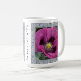 Caneca De Café Mug de café inspirado com pipocas magenta