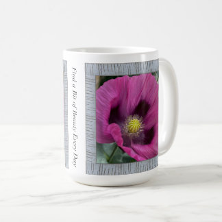 Caneca De Café Mug de café inspirado com pipocas magenta