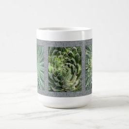 Caneca De Café Mug de café inspirado com plantas de Aloe