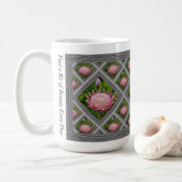 Caneca De Café Mug de café inspirado com proteína rosa
