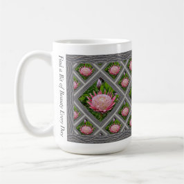 Caneca De Café Mug de café inspirado com proteína rosa