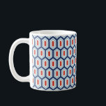 Caneca De Café Mug de café moderno geométrico de Natal<br><div class="desc">Você pode encontrar itens de coordenação adicionais em nossa coleção "Presentes de Chanucá e Menorah".</div>