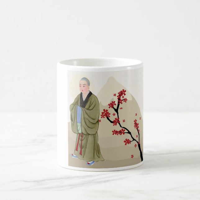 Caneca De Café Mug de café monge budista (Centro)