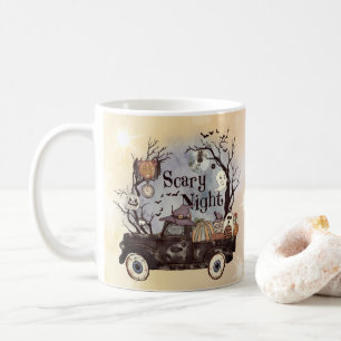 Caneca De Café Mug de café noturno assustador do Halloween