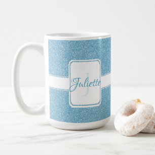 Caneca De Café Mug De Café Personalizado Com Brilho Azul