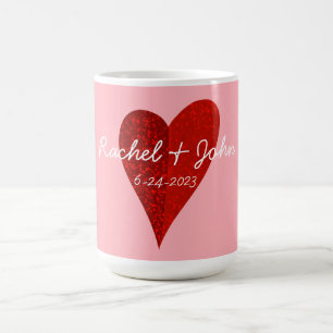 Caneca De Café Mug de Café Personalizado com Coração