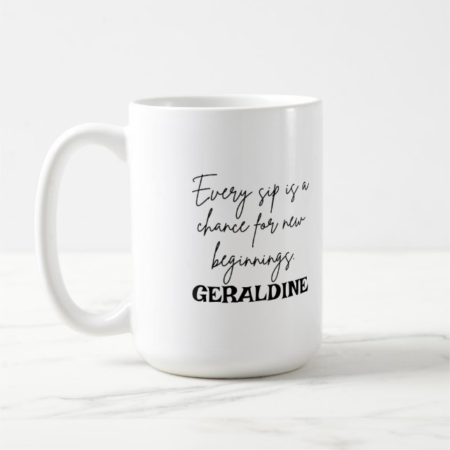 Caneca De Café Mug de café personalizado com Design moderno (Esquerda)