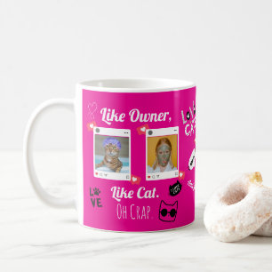 Caneca De Café Mug de café personalizado com foto de gato Pet M