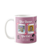 Mug de café personalizado com foto de gato | Pet M