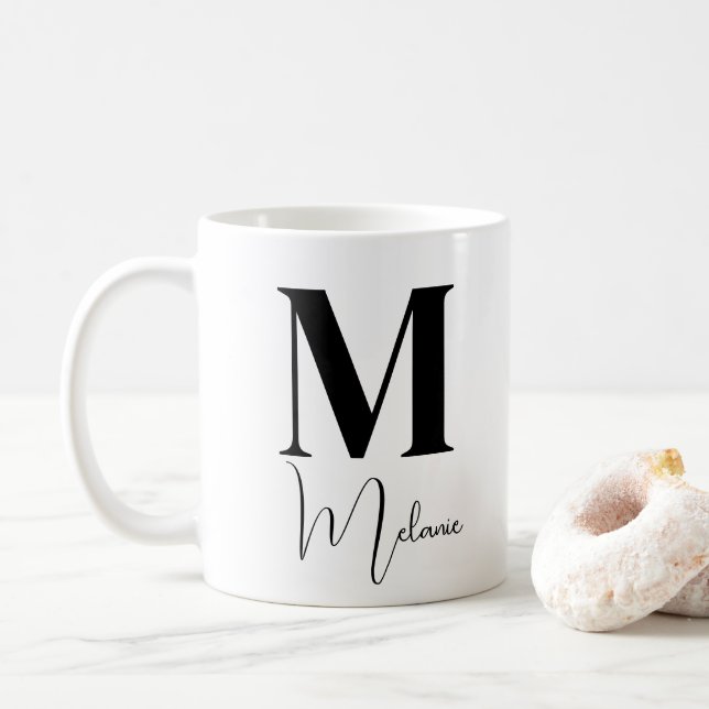 Caneca De Café Mug de café personalizado com seu nome personaliza (Com Donut)
