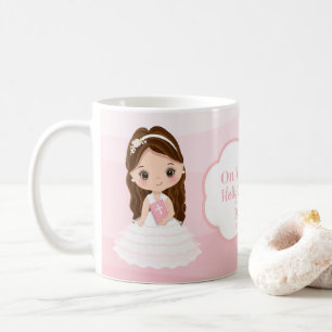 Caneca De Café Mug de café personalizado da Primeira Sagrada Com