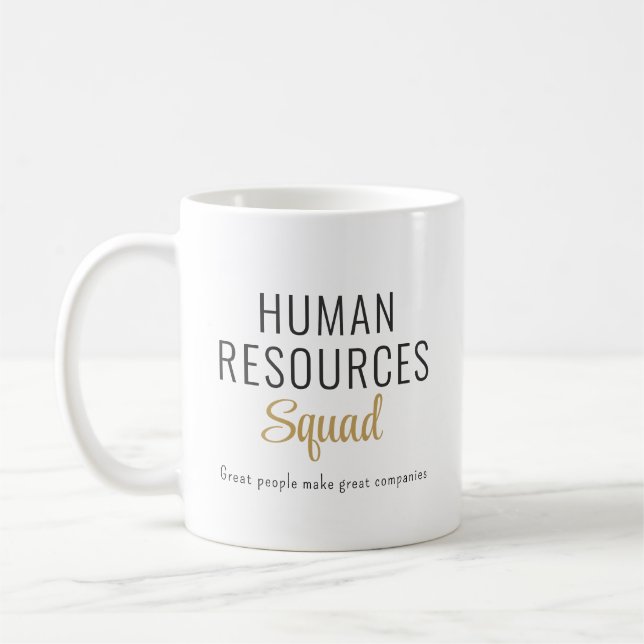 Caneca De Café Mug de Café Personalizado de Recursos Humanos (Esquerda)