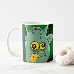 Caneca De Café Mug de café personalizado do monstro das bruxas, C
