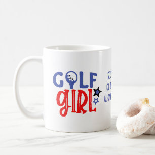 Caneca De Café Mug de Café Personalizado para Garota de Golfe