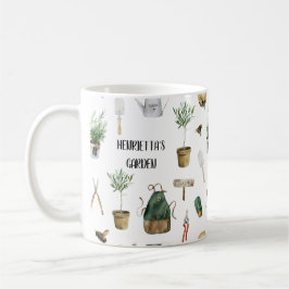 Caneca De Café Mug de café personalizado para jardinagem de aquar