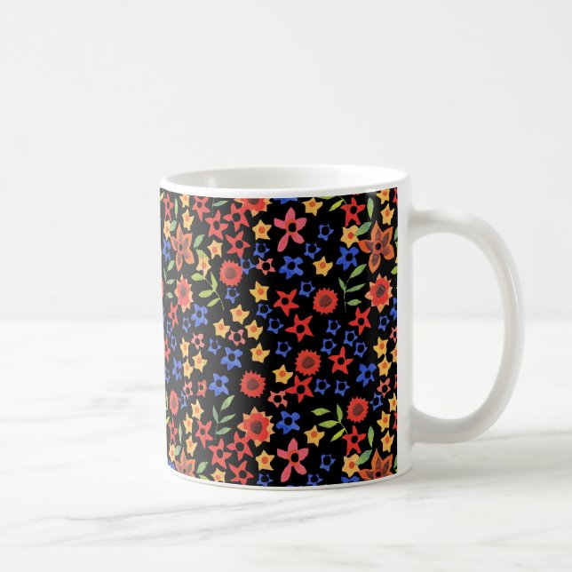 Caneca De Café Mug de Café Personalizado para Miniimpressão Flora (Direita)