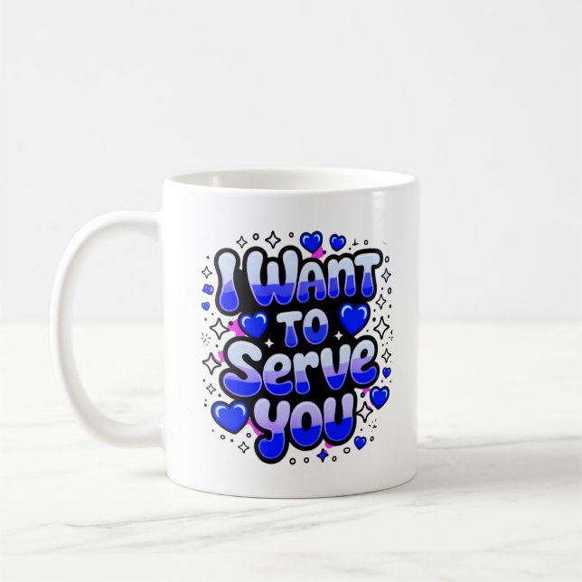 Caneca De Café Mug De Café Personalizado "Quero Servir-Te" - Româ (Esquerda)