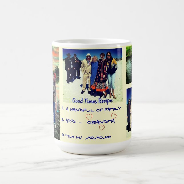 Caneca De Café Mug de café personalizável da vovó (ou do vovô) (Centro)