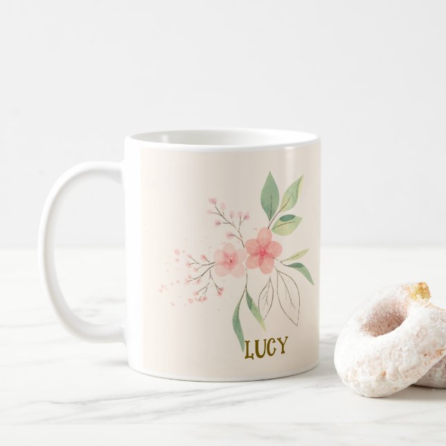 Caneca De Café Mug de café personalizável | Presente perfeito (Com Donut)