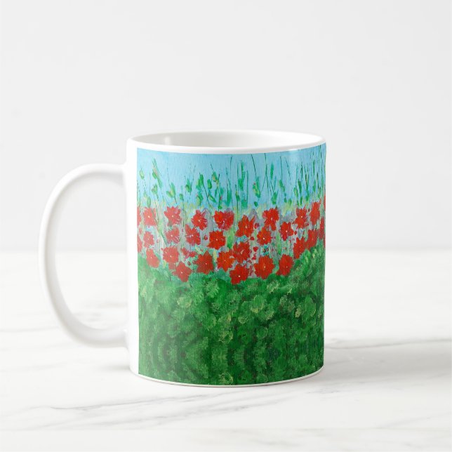 Caneca De Café Mug de café Rosa do Jardim Mollie (Esquerda)
