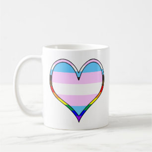Caneca De Café Mug de Café Trans Pride