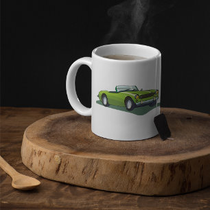 Caneca De Café Mug De Café Verde Retro Convertível