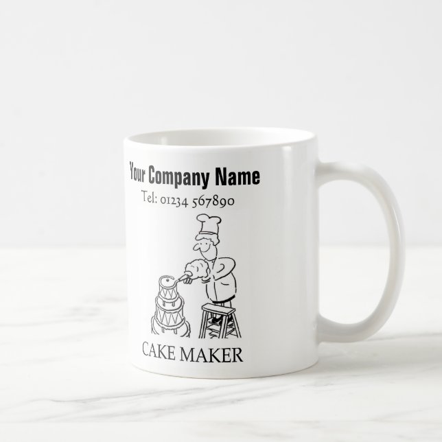 Caneca De Café Mug de Cartoon de Serviços de Fazer de Bolo (Direita)