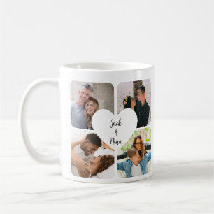 Caneca De Café Mug de Casal de Colagem Personalizada - Foto Perso