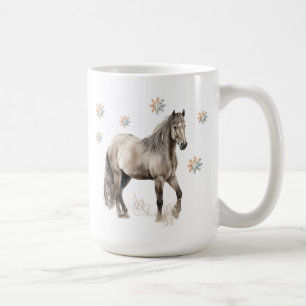 Caneca De Café Mug de cavalo de inverno