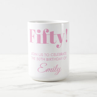 Caneca De Café Mug de Celebração de Aniversário Personalizável