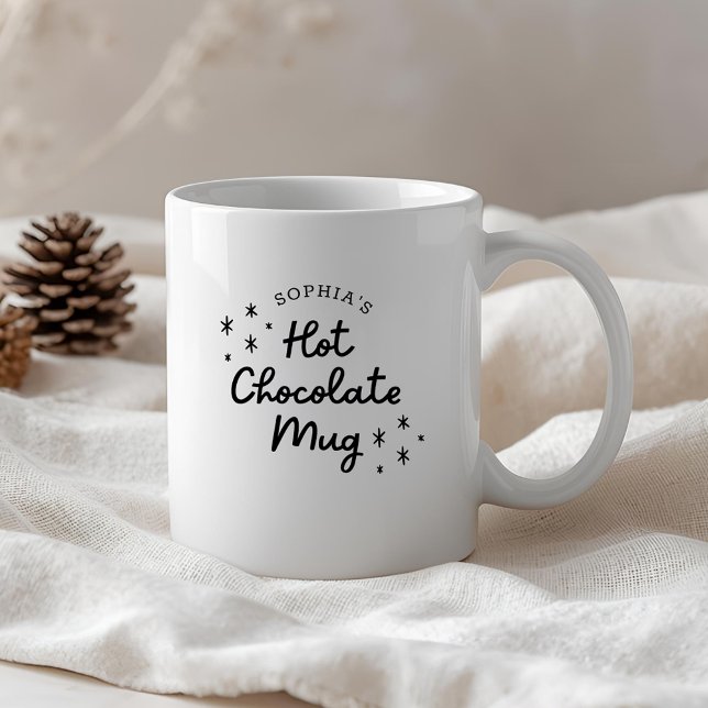 Caneca De Café Mug de chocolate quente para caligrafia em forma d (Criador carregado)