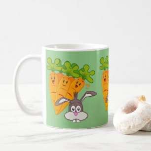 Caneca De Café Mug de coelho verde