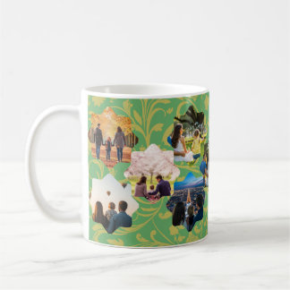 Caneca De Café Mug de colagem de fotos - 12 fotos organizadas em 