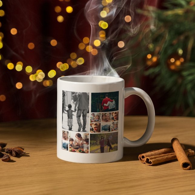 Caneca De Café Mug de Colagem de Galeria Personalizada (Criador carregado)