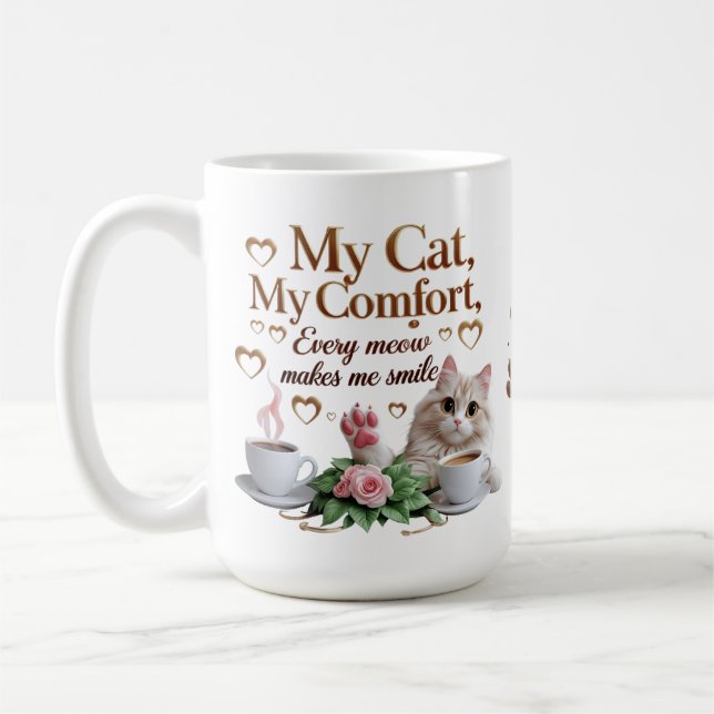 Caneca De Café Mug de conforto para gatos elegantes - presente cl (Esquerda)