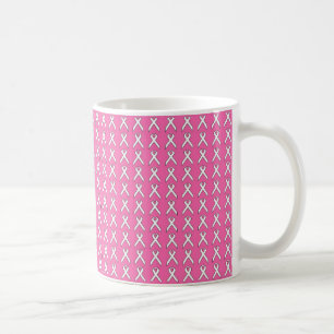 Caneca De Café Mug de consciência do Cancer da Fita Rosa