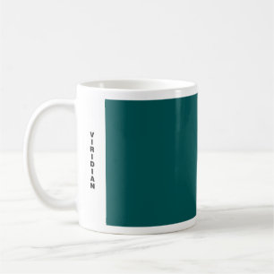 Caneca De Café Mug de cor do artista - Viridian