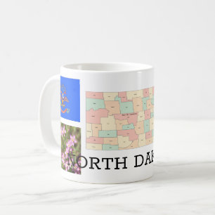 CANECA DE CAFÉ MUG DE DAKOTA DO NORTE