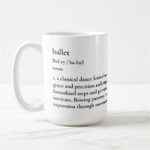 Mug de definição de Balé minimalista