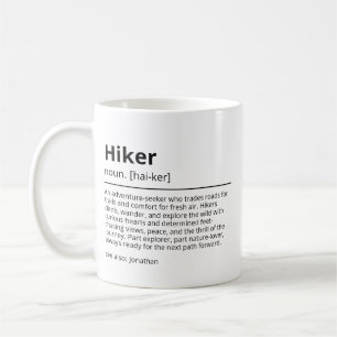 Caneca De Café Mug de Definição de Hiker Personalizado   Anúncio 