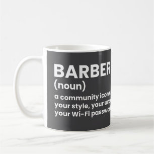 Caneca De Café Mug de Definição de Humor Barber