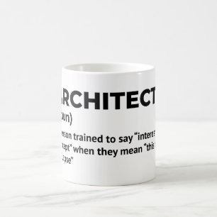 Caneca De Café Mug de definição de humor de arquitetura