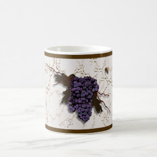 Caneca De Café Mug de Designer de Uvas Grelha