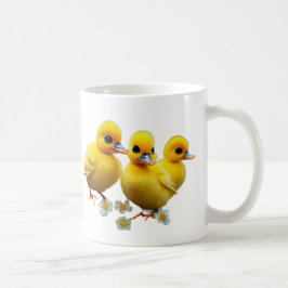 Caneca De Café Mug de Ducklings Quack-tastic