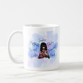 Caneca De Café Mug de empoderamento sem medo e fabuloso